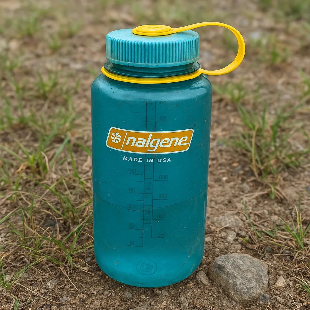 photo of nalgene being used on a hike