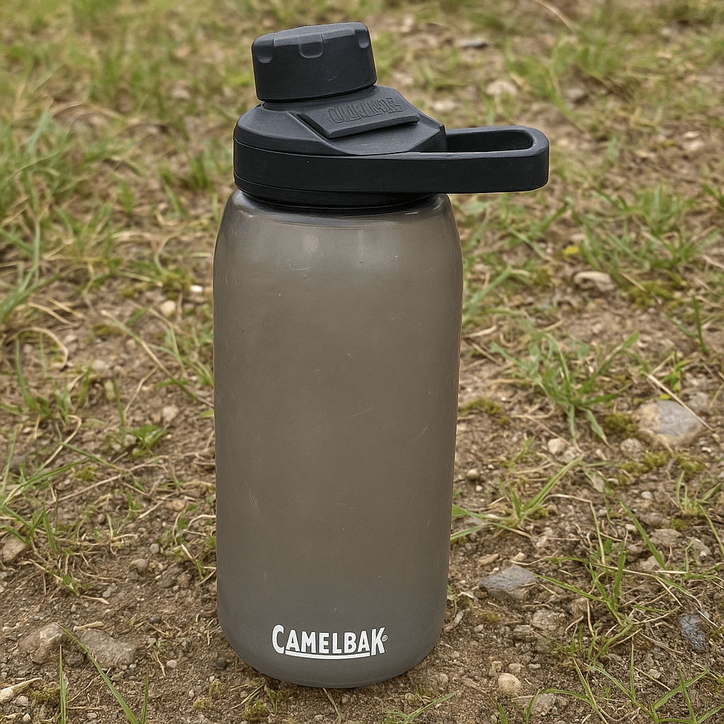 photo of camelbak being tested on a hike