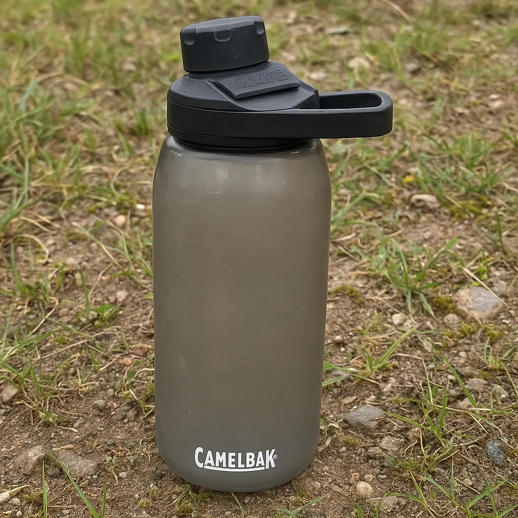 photo of camelbak being tested on a hike