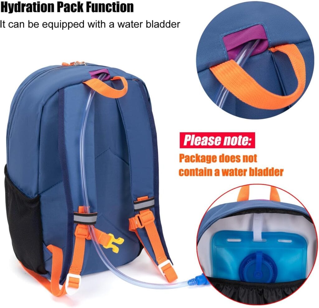 Backpack with hydration pack feature